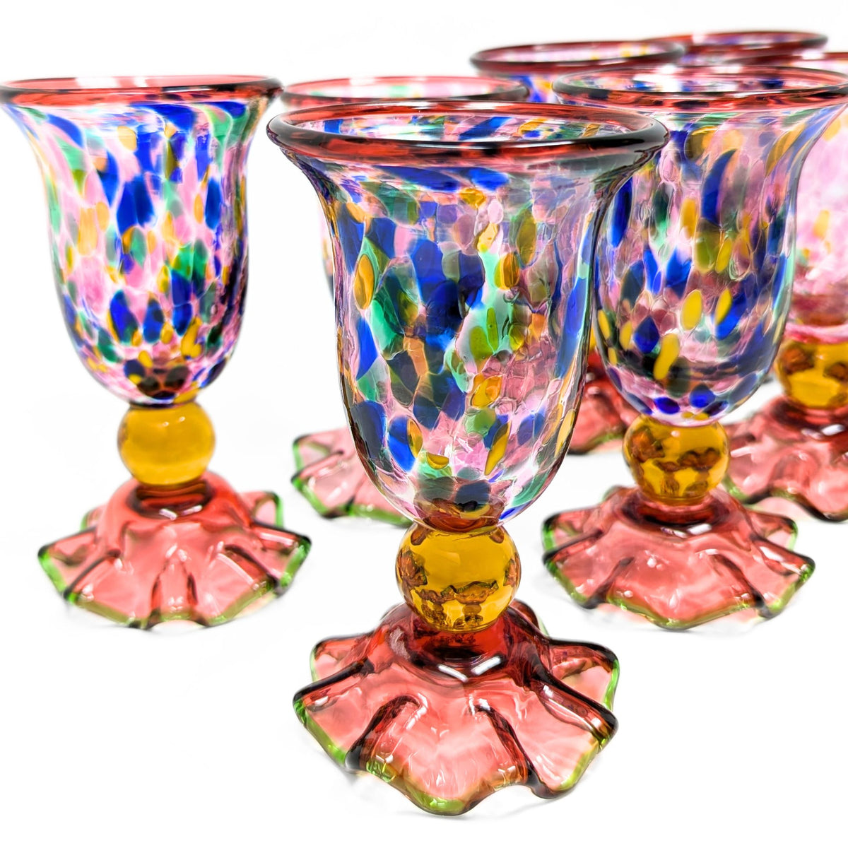 MacKenzie Childs "Molten Confetti" Glassware Set (20 pieces)