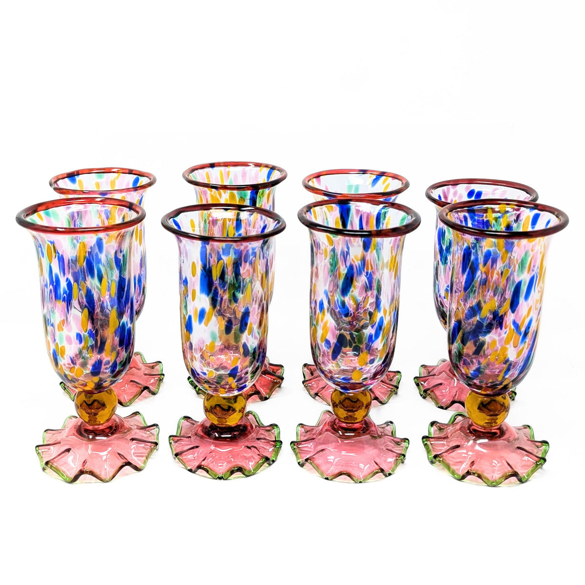 MacKenzie Childs "Molten Confetti" Glassware Set (20 pieces)