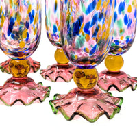 MacKenzie Childs "Molten Confetti" Glassware Set (20 pieces)