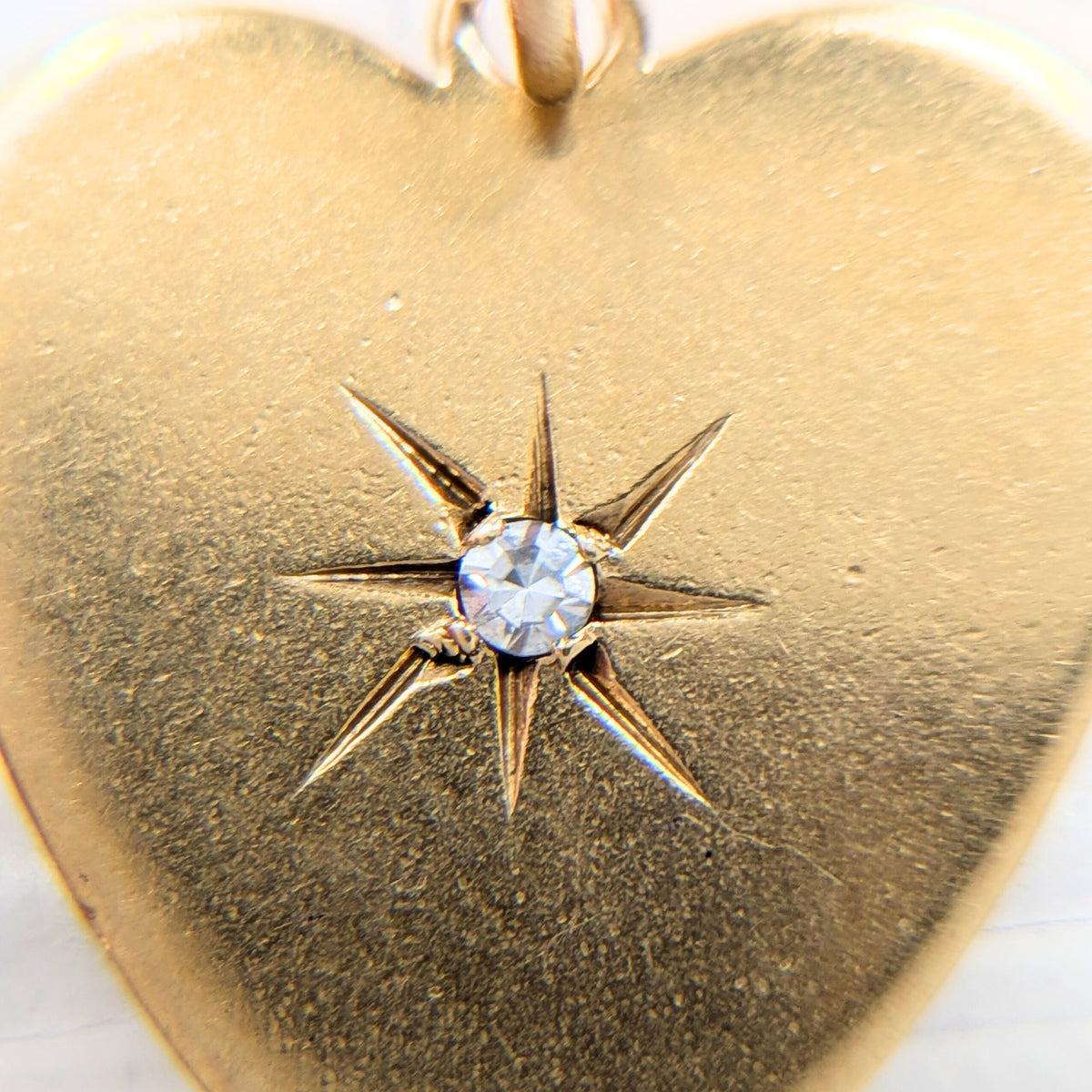 14K Gold & Diamond Heart Charm/Pendant