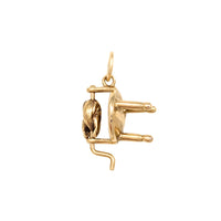 14K Gold Rotisserie Grill Charm (Rotates)