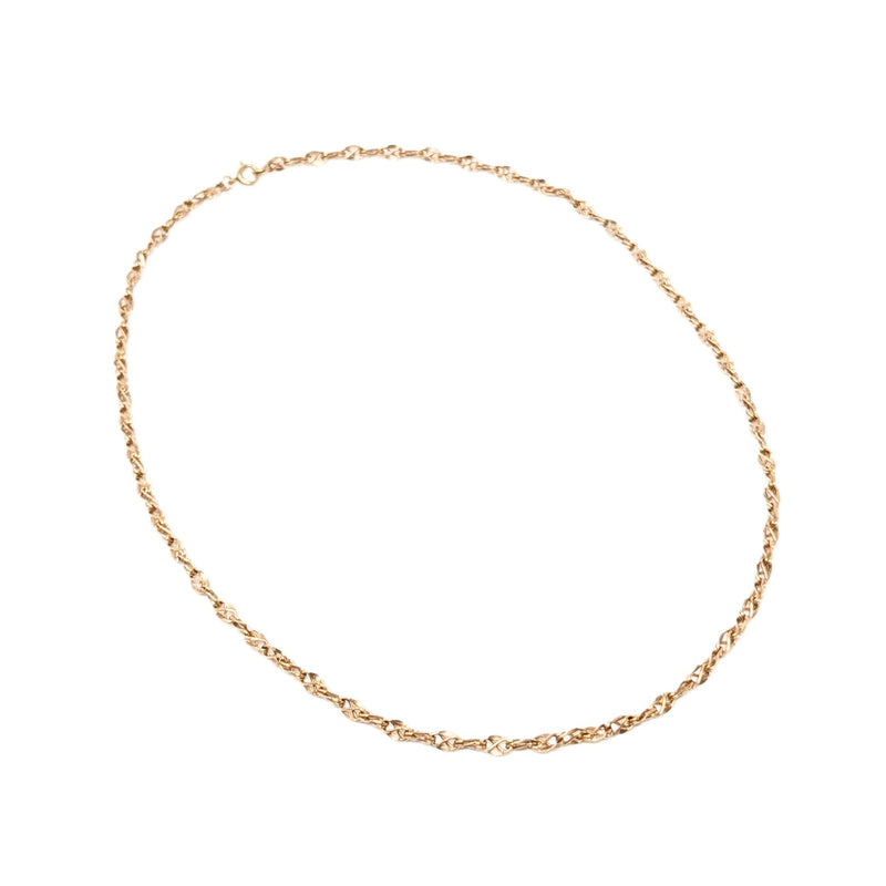 Vintage 12K Gold Filled Figure-8 Link 18” Chain Necklace