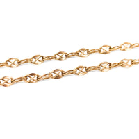 Vintage 12K Gold Filled Figure-8 Link 18” Chain Necklace