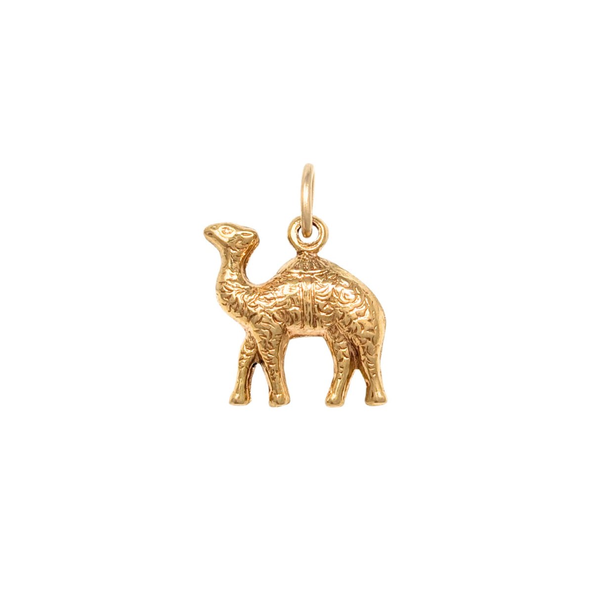 18K Gold Camel Charm