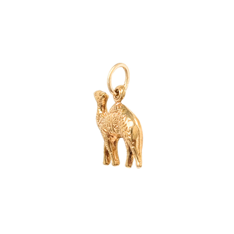 18K Gold Camel Charm