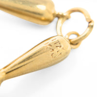 18K Gold Rattling Maracas Charm