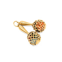 18K Gold Rattling Maracas Charm