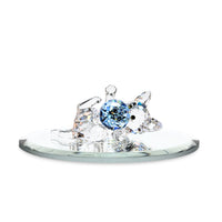 Swarovski Crystal Kitten Lying Figurine (Box & COA)