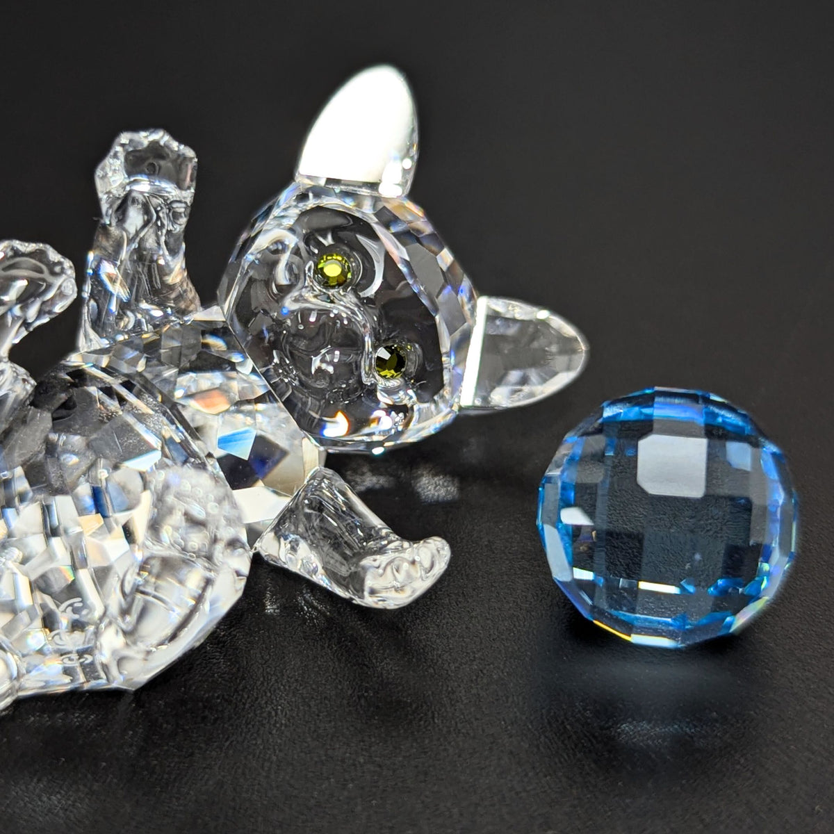 Swarovski Crystal Kitten Lying Figurine (Box & COA)