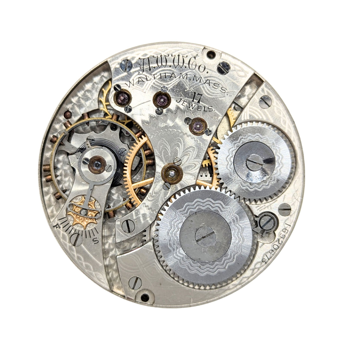 Waltham Model 1908 16s 17j #625 Pocket Watch Movement