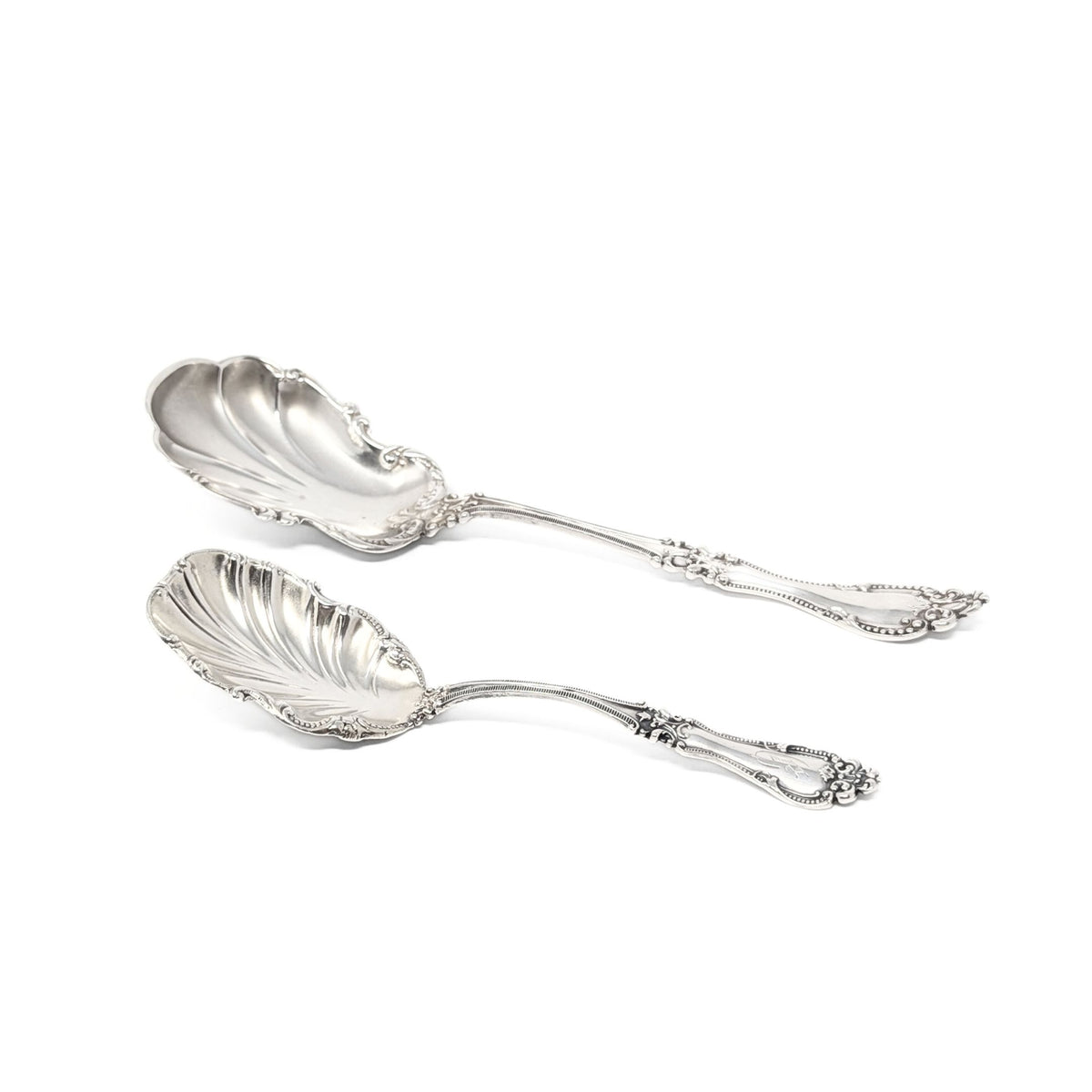 R. Blackinton "Helena" Sterling Jelly Serving Spoon & Monogrammed Sugar Shell