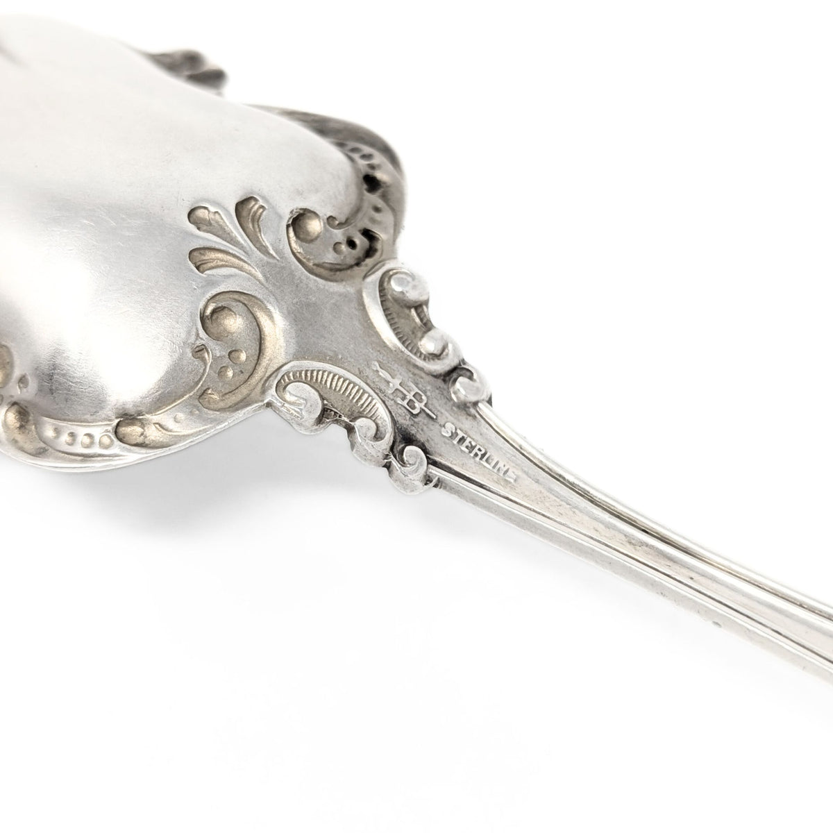 R. Blackinton "Helena" Sterling Jelly Serving Spoon & Monogrammed Sugar Shell