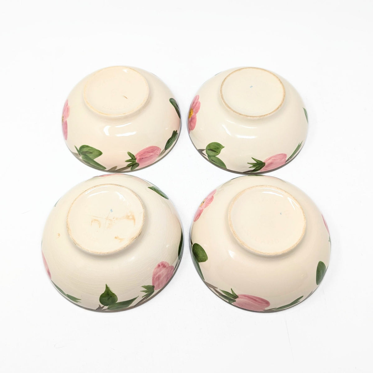 Franciscan "Desert Rose" (4) Salad Plates & (4) Oatmeal Bowls