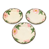 Franciscan "Desert Rose" (3) Small Mugs & (3) Dessert/Sauce Bowls