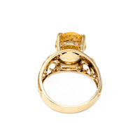 10K Gold Citrine Ring - Size 6