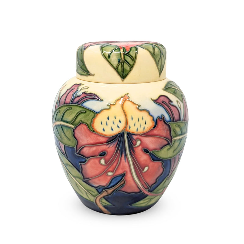 Vintage Moorcroft Pottery "Simeon" Ginger Jar, Designer Phillip Gibson