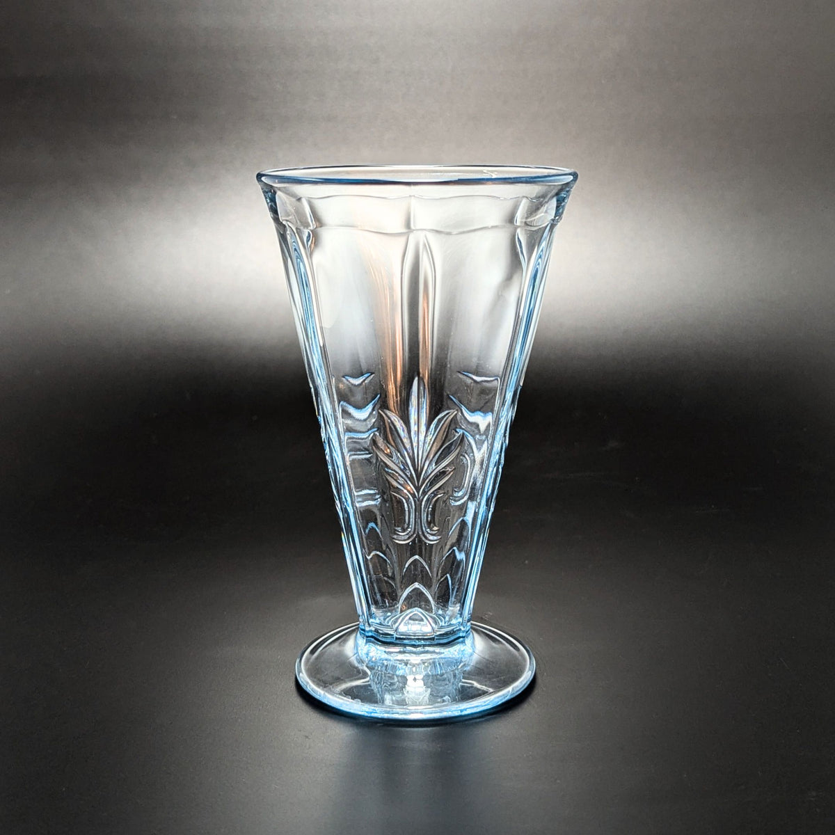 Fostoria "Baroque" Azure Blue 5 1/2" Footed Tumblers (12)