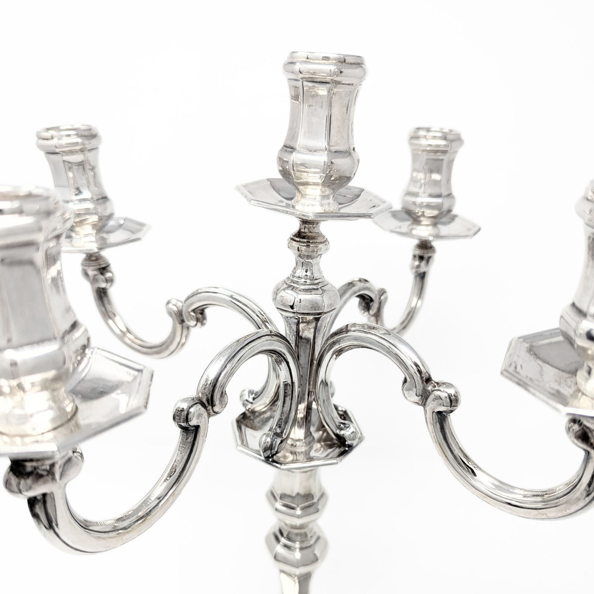 Brandimarte .800 Silver 5 Light Candelabra