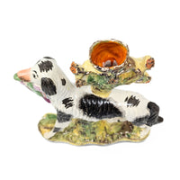 Staffordshire Style Bird Dog Spill Vase