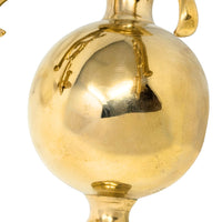 Colonial Style Cast Brass 2-Arm Candle Sconce