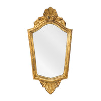 Vintage Italian Hollywood Regency Style 15" Gilt Gold Mirror