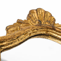 Vintage Italian Hollywood Regency Style 15" Gilt Gold Mirror