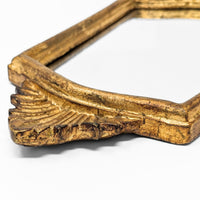 Vintage Italian Hollywood Regency Style 15" Gilt Gold Mirror