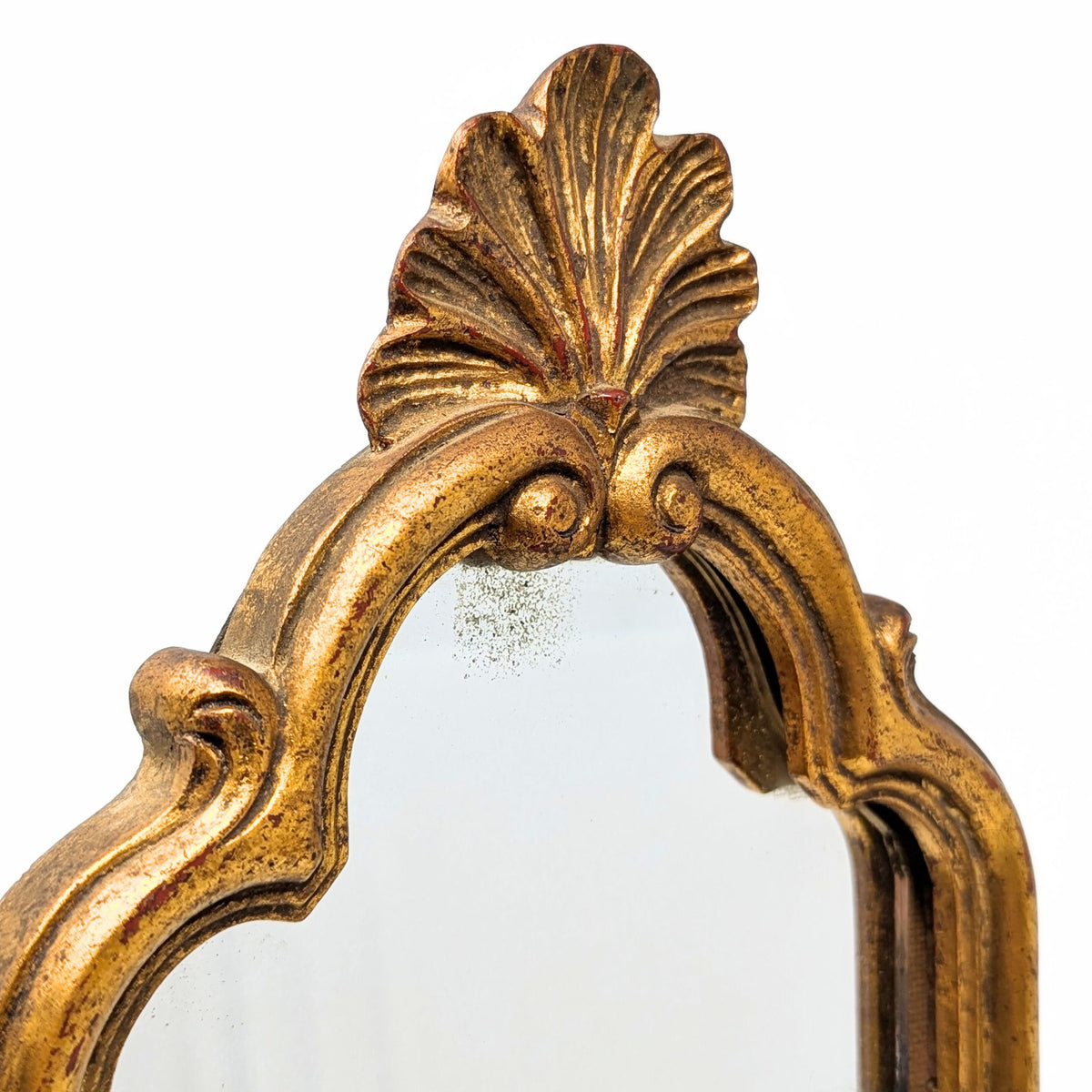 Vintage Italian Hollywood Regency Style 16" Gilt Gold Mirror