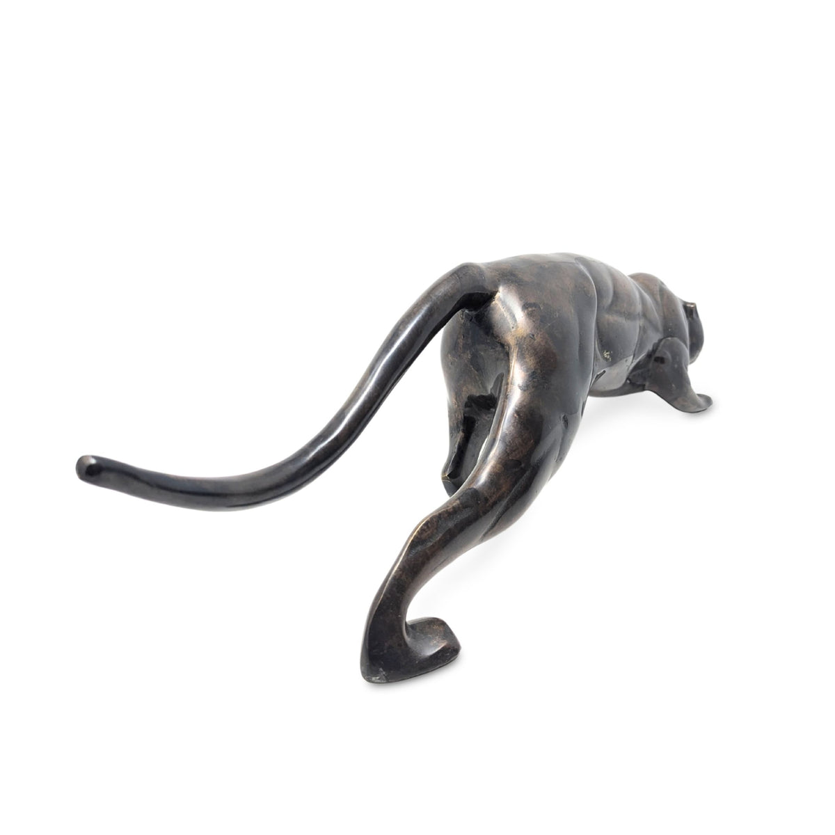 Art Deco Crouching Panther 27" Bronze Sculpture