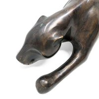 Art Deco Crouching Panther 27" Bronze Sculpture