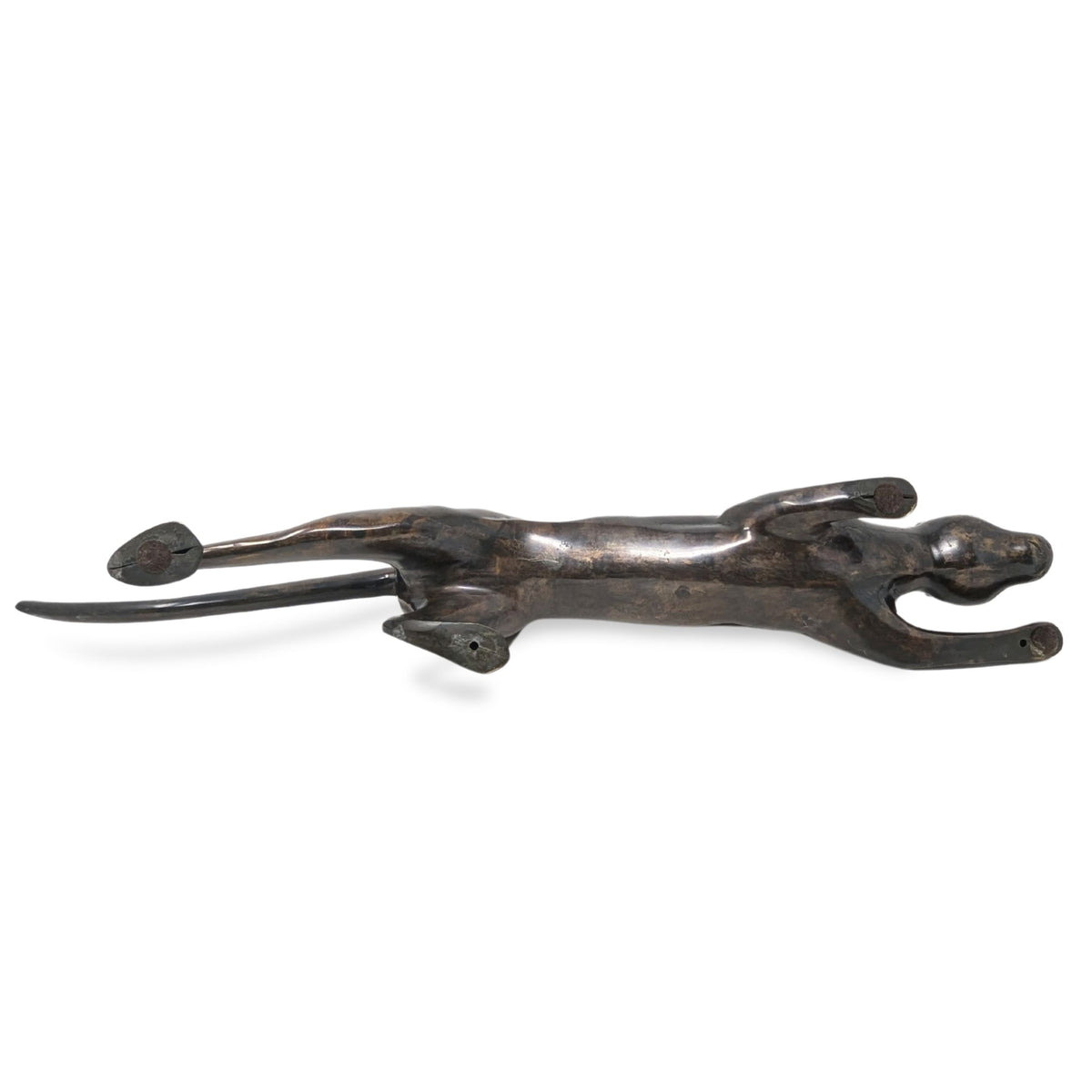 Art Deco Crouching Panther 27" Bronze Sculpture