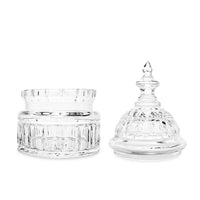 Waterford Crystal U.S. Capitol Dome Biscuit Barrel w/ Wooden Base