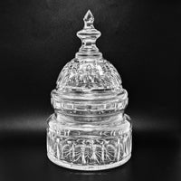 Waterford Crystal U.S. Capitol Dome Biscuit Barrel w/ Wooden Base