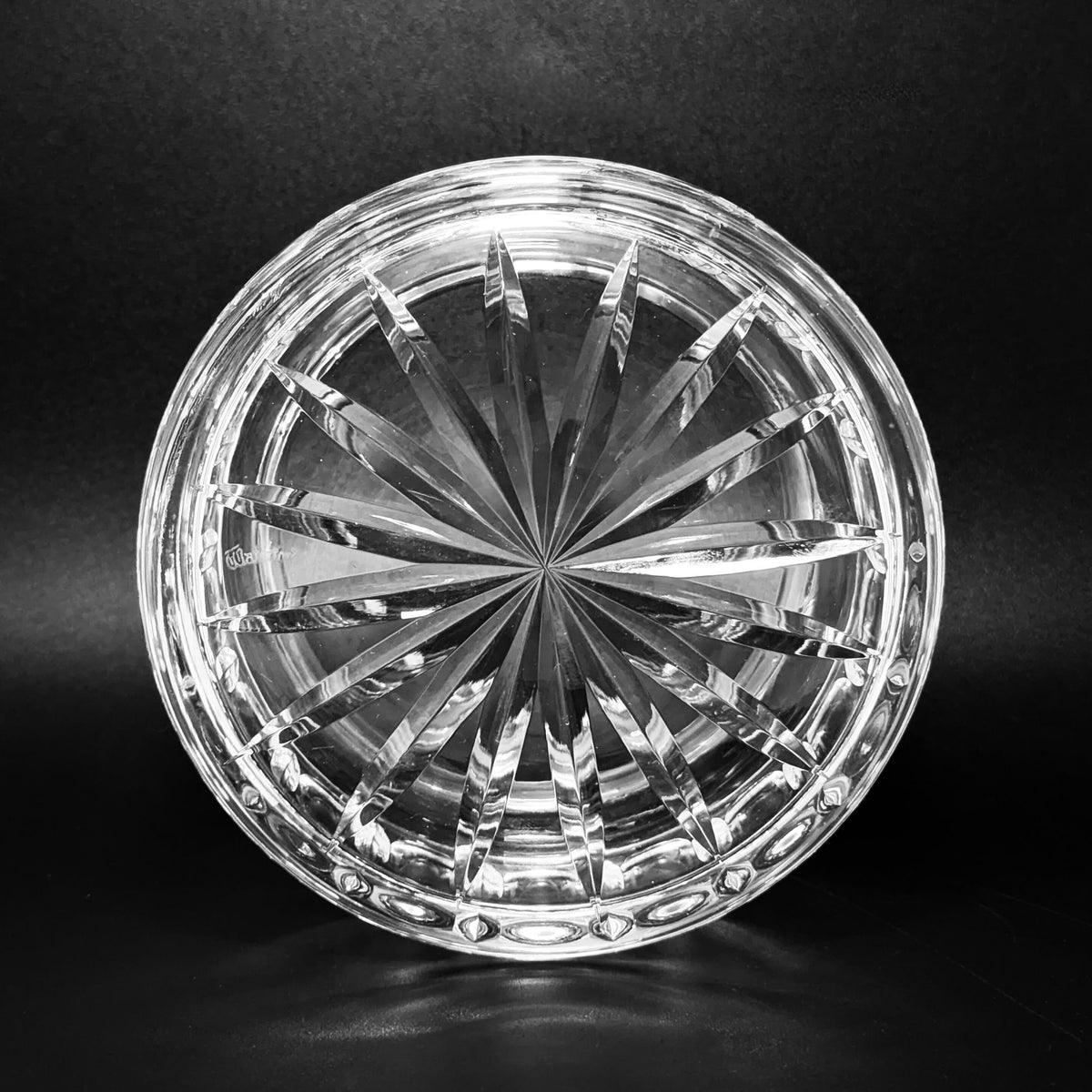 Waterford Crystal U.S. Capitol Dome Biscuit Barrel w/ Wooden Base
