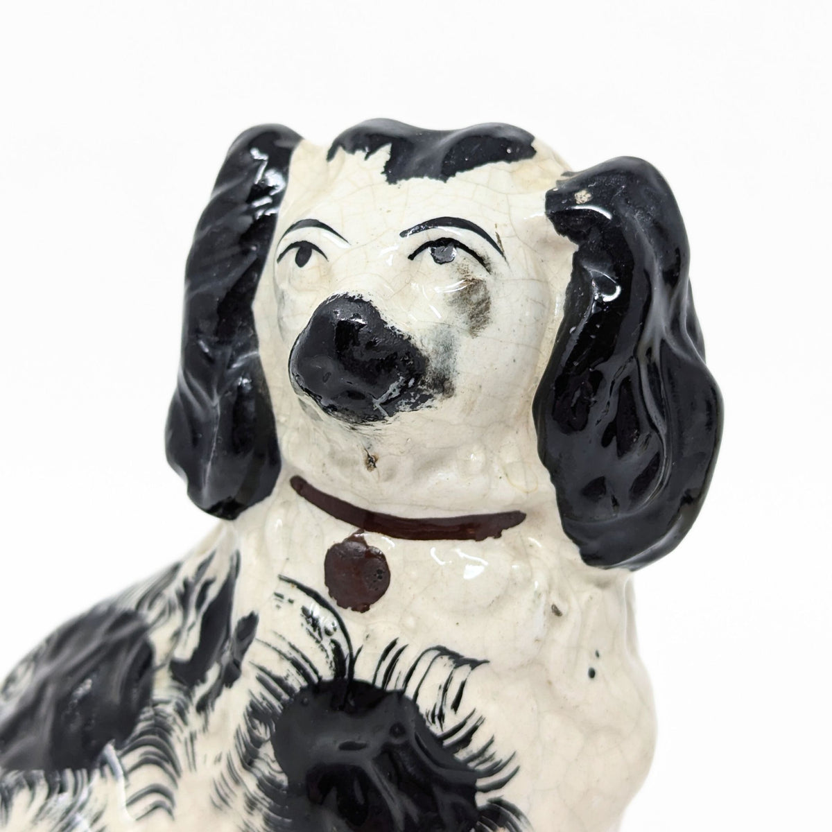 Vintage Staffordshire 6" Mantel Spaniels (Pair)
