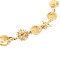 10K Gold Celestial Themed 7" Bracelet
