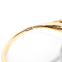 10K Gold Filigree Black Onyx Ring - Size 8