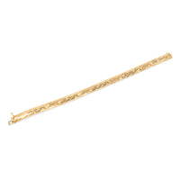 Aurafin 14K Gold Multi-Textured 7mm 7” Flex Bracelet