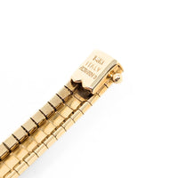 Aurafin 14K Gold Multi-Textured 7mm 7” Flex Bracelet