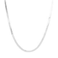 Italian Sterling Silver 5mm Herringbone 24” Necklace