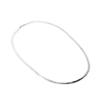 Italian Sterling Silver 5mm Herringbone 24” Necklace