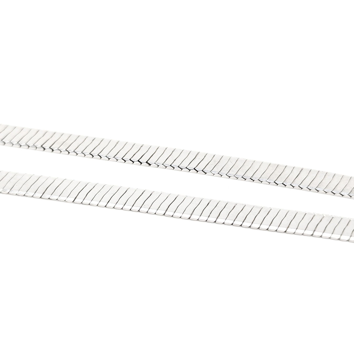 Italian Sterling Silver 5mm Herringbone 24” Necklace