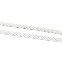 Italian Sterling Silver 5mm Herringbone 24” Necklace