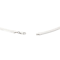 Italian Sterling Silver 5mm Herringbone 24” Necklace