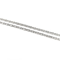 Antique Sterling Faux Citrine Filigree Necklace