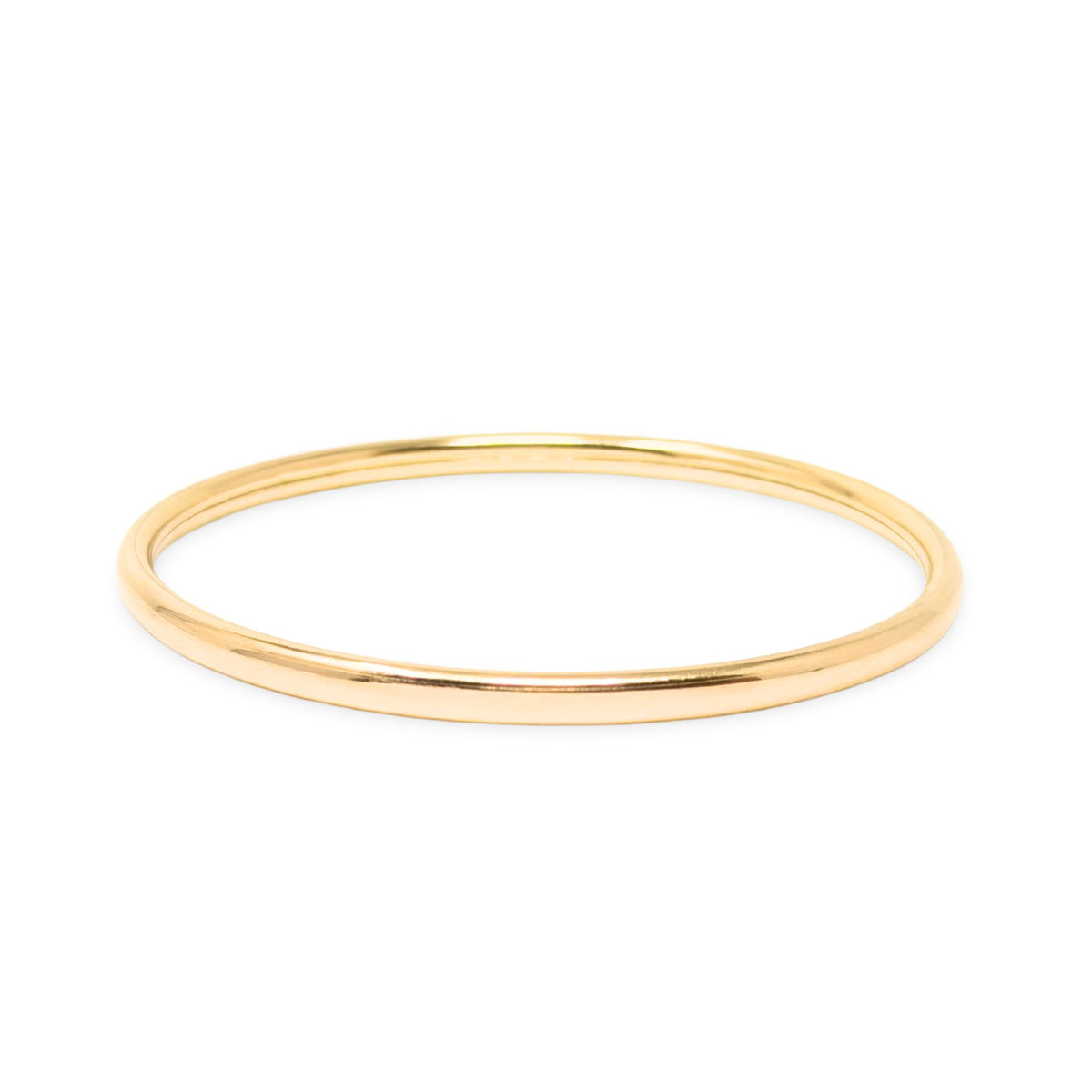 18K Gold 4mm Bangle Bracelet