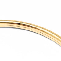 18K Gold 4mm Bangle Bracelet