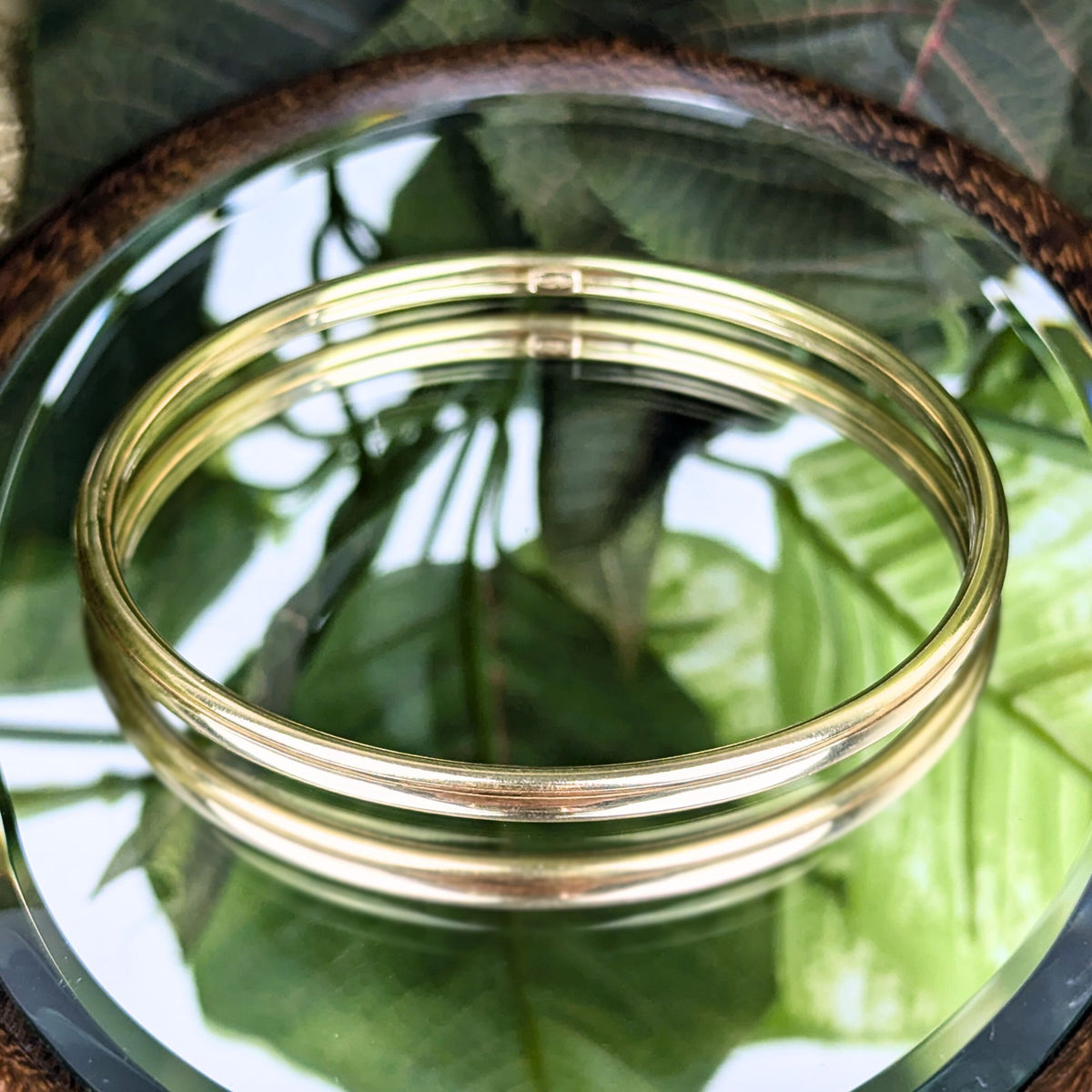 18K Gold 4mm Bangle Bracelet