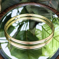 18K Gold 4mm Bangle Bracelet