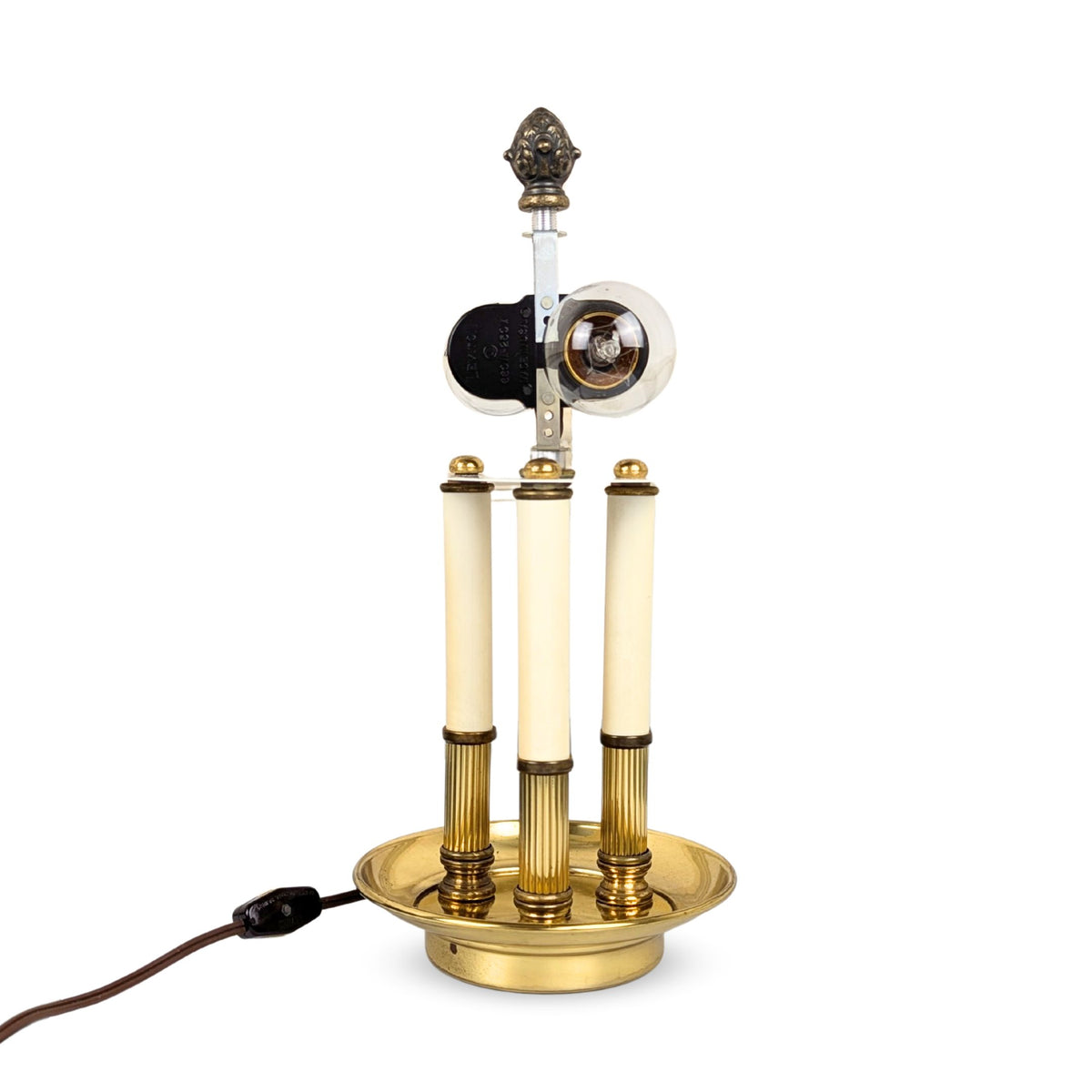 Mid-Century French Bouillotte Style Table Lamp